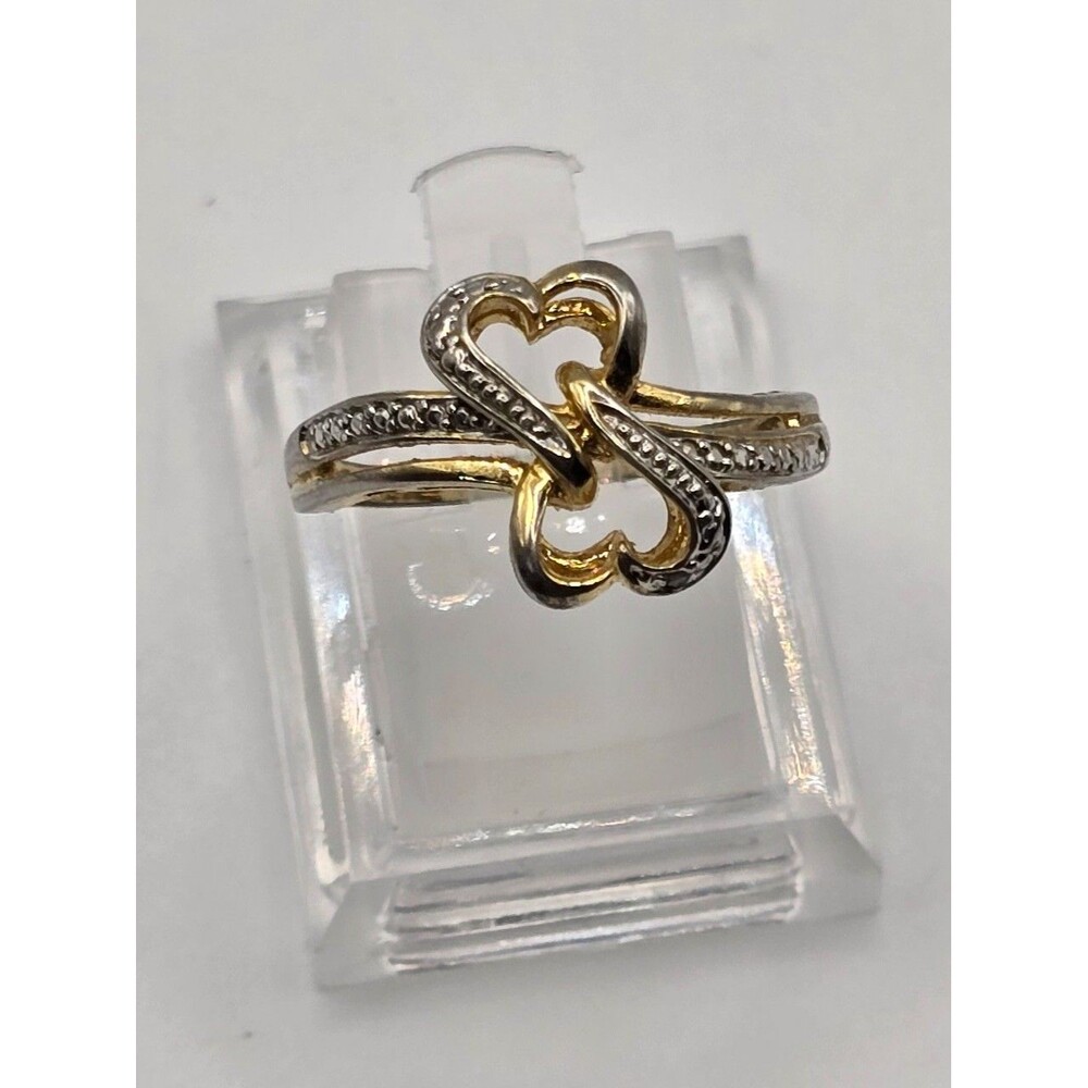Vintage JCM 925 OPEN HEARTS RING SIZE 8.25